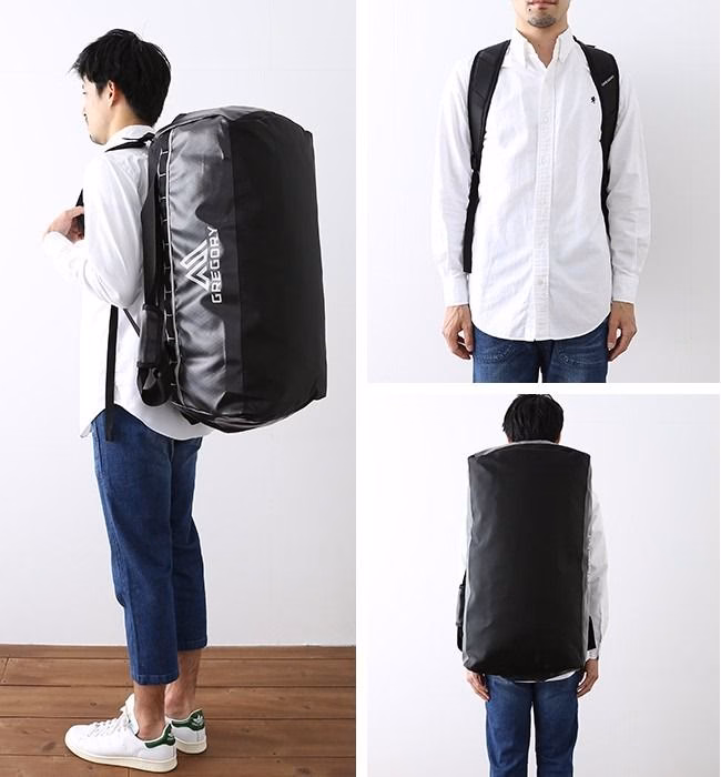 Gregory グレゴリー ALPACA DUFFEL 60L (True Black/純黑色) - Image 3