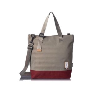 Le Coq Sportif 2 Way Tote Bag - Gray/RedBrick灰/紅磚色